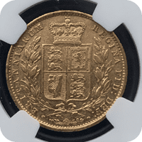 1858 Gold  Sovereign Coin  Rare