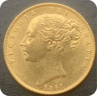 1861  Full Gold Sovereign