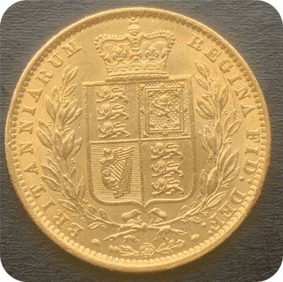 1861  Full Gold Sovereign