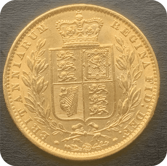 1861  Full Gold Sovereign