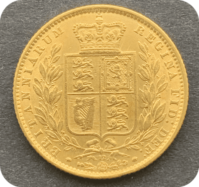 1865 Gold Sovereign Scarce