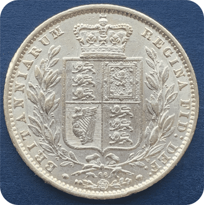 1866  Full Gold Sovereign Die 66