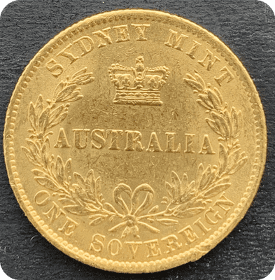 1866  Sydney Mint Gold  Sovereign