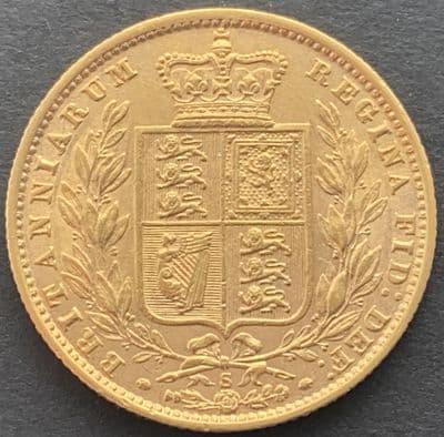 1877 Gold  Sovereign Sydney  Mint