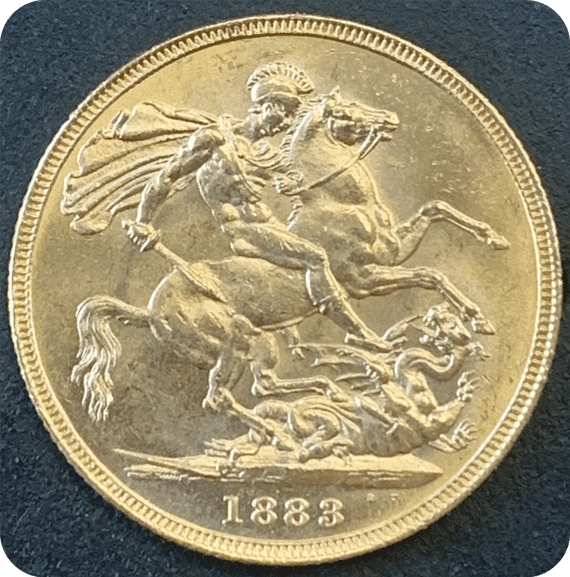 1883  Gold Sovereign  Melbourne