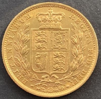 1884 Gold  Sovereign Coin Sydney Mint