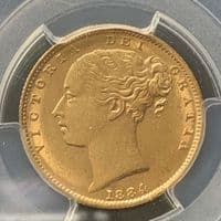 1884 Gold  Sovereign Coin Sydney Mint PCGS MS 61