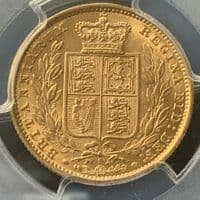1884 Gold  Sovereign Coin Sydney Mint PCGS MS 61