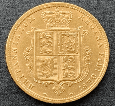 1885 Half  Gold Sovereign