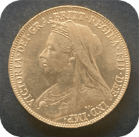 1899  Gold Sovereign  London  Mint