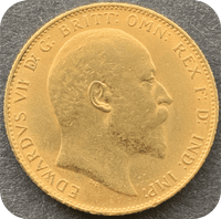 1906 Gold  Sovereign  London  Mint