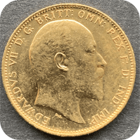 1906 Gold  Sovereign  Melbourne  Mint