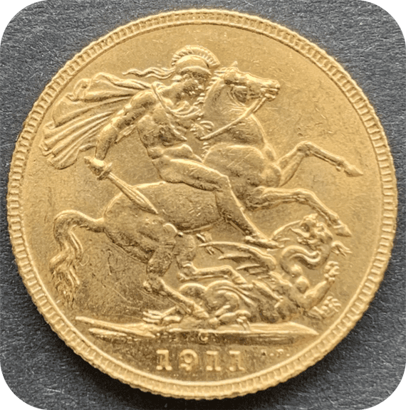 1911 Canada Gold Sovereign Ottawa Mint