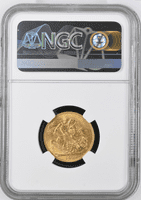 1911 Canada Gold Sovereign Ottawa Mint NGC AU63