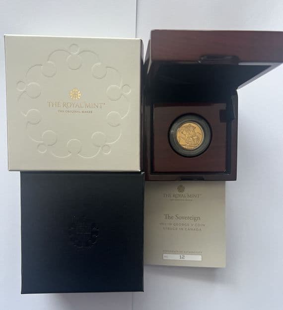 1911 Royal  Mint Canada Gold Sovereign Ottawa Mint