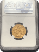 1914 Gold Sovereign  Canada  Rare NGC MS 58