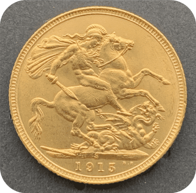 1915 Sydney  Gold Sovereign Coin Scarce