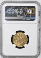 1916 Gold Sovereign Coin London Rare NGC MS 62
