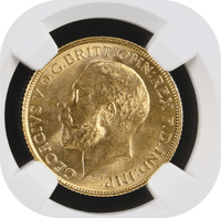 1918 Gold Sovereign Bombay India Mint MS63