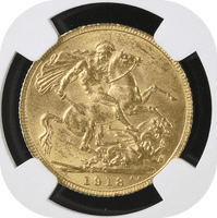 1918 Gold Sovereign Ottawa Canada Mint  MS 62