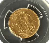 1918 Gold Sovereign Ottawa Canada Mint  MS 63