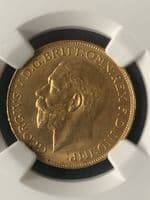 1919 Gold Sovereign Ottawa Canada Mint  MS 63