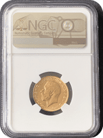 1924 Gold Sovereign Melbourne Rare NGC MS63