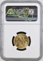 1924 Gold Sovereign Melbourne Rare NGC MS64