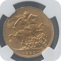 1925  Gold Sovereign London Mint  NGC MS65