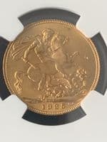 1925  Gold Sovereign London Mint  NGC  MS65 .