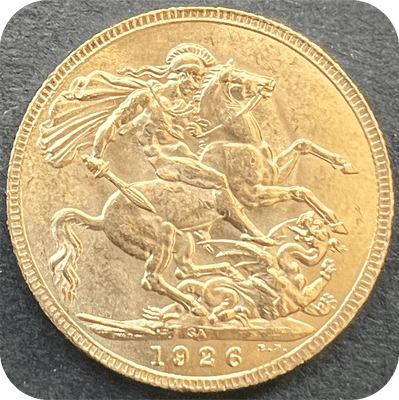 1926 Gold Sovereign  South Africa BU