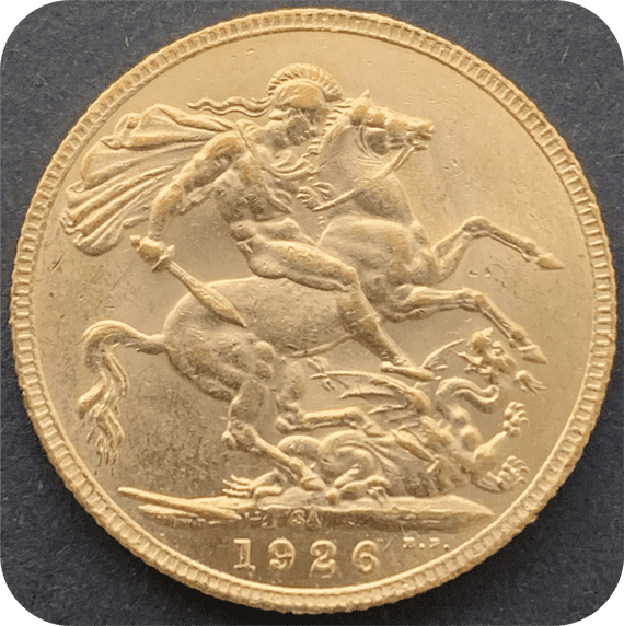 1926 Gold Sovereign  South Africa BU