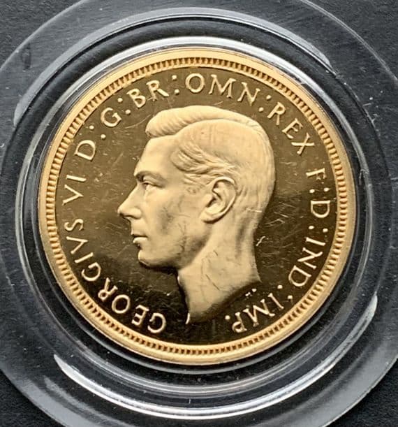 1937 Proof Gold Half  Sovereign