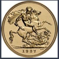 1937 Proof Gold Sovereign PF 64 CAMEO  NGC