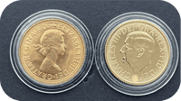 1966 & 2026 Full Gold Sovereigns  Happy 60th Birthday in a  Luxury Wooden Case