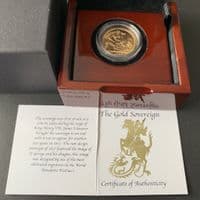 1966 Gold Sovereign coin  in a Luxury Wooden Case
