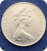 1973 Gold Sovereign Coin Elizabeth II  Isle of Man