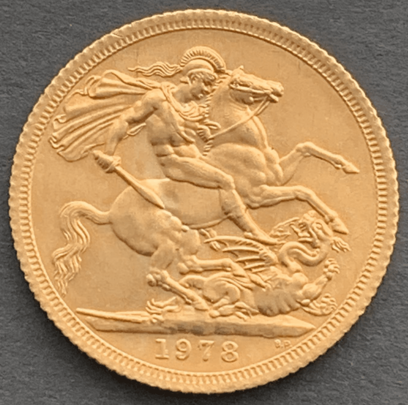 1978 Gold Sovereign coin in a Luxury Wooden Case