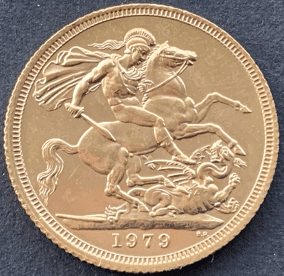 1979 Gold Sovereign coin