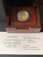 1980   Full Gold Sovereign In Luxury Case