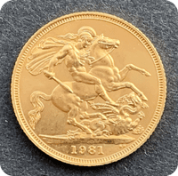 1981  Full Gold Sovereign In Luxury Case