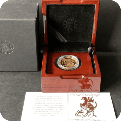 1981  Full Gold Sovereign In Luxury Case