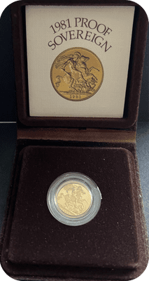 1981  Proof Full Gold Sovereign