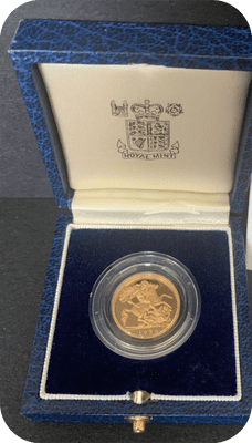 1984 Proof Half  Gold Sovereign