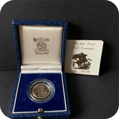 1985 Proof Half  Gold Sovereign
