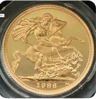 1986  Proof Full  Sovereign