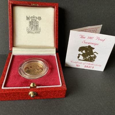 1987  Proof Full Gold Sovereign