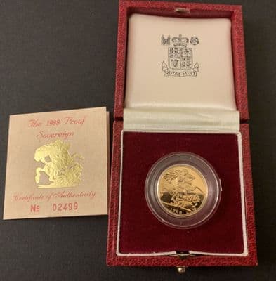 1988  Proof Full Gold Sovereign