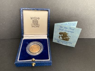 1988 Proof Half  Gold Sovereign