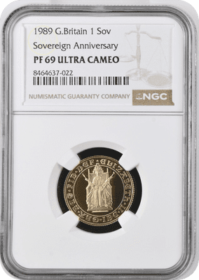 1989 Proof Full Sovereign NGC PF69